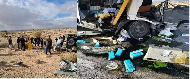 حادث شنيع بين شاحنة و"لواج" يخلّف 8قتلى