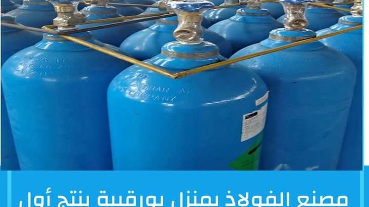 مصنع الفولاذ ينتج أول شحنة من الأوكسيجين السائل الموجهة للمجال الطبي قدرها 8000 لتر