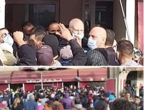 قيس سعيد يخرق بروتوكول الحجر الصحي ويجتمع بالمواطنين