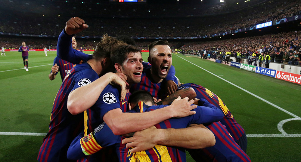 برشلونة يقسو على ليفربول بثلاثية ويضع قدما في النهائي