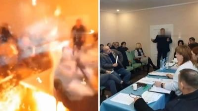 مقتل نائب أوكراني بعد تفجيره لثلاث قنابل في اجتماع عام
