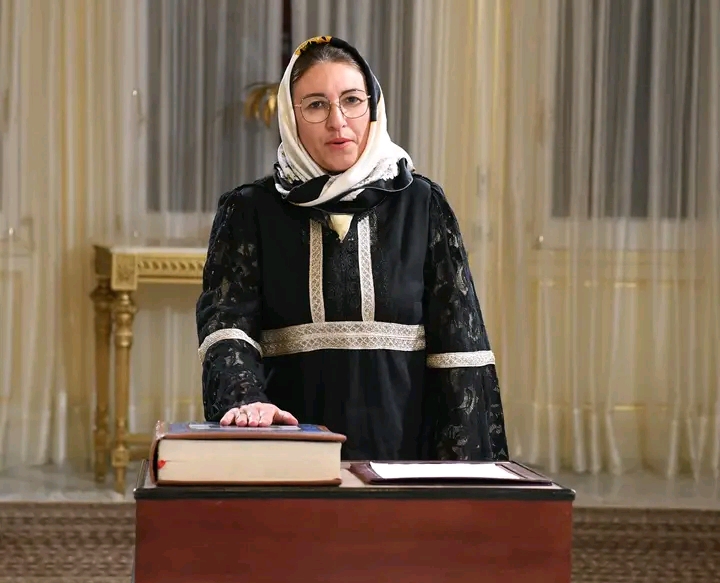 وزيرة المالية مشكاة سلامة الخالدي تؤدي اليمين أمام رئيس الجمهورية