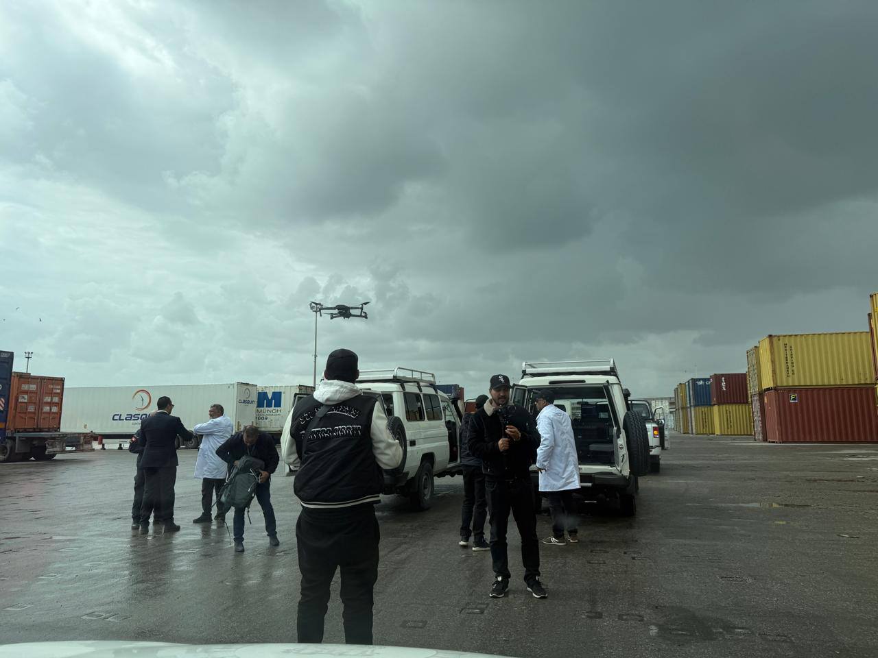 بالصور/ الديوانة تنظّم عملية مسح للمواد الخطرة بميناء رادس