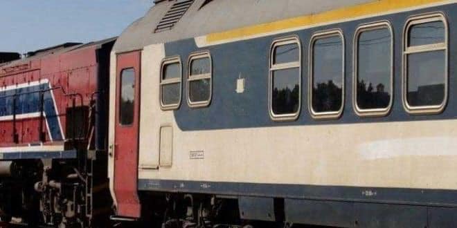 جنوح عربة لقطار  الخطوط البعيدة المنطلق من تونس