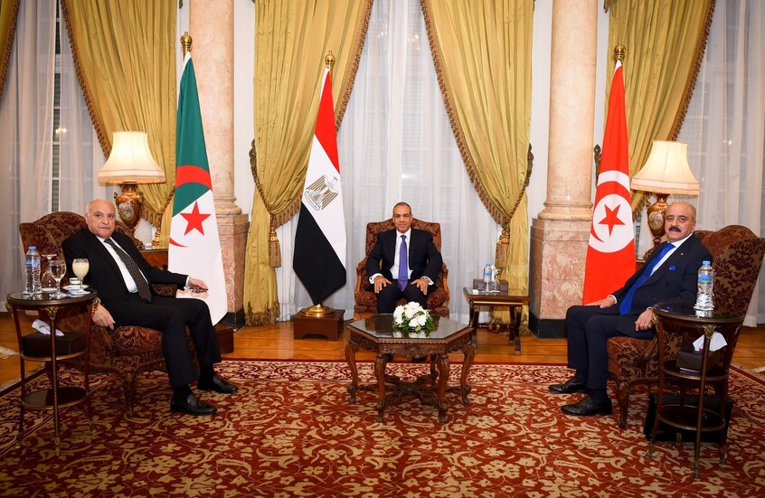 بيان تونسي مصري جزائري اثر الاجتماع الوزاري الثلاثي حول ليبيا