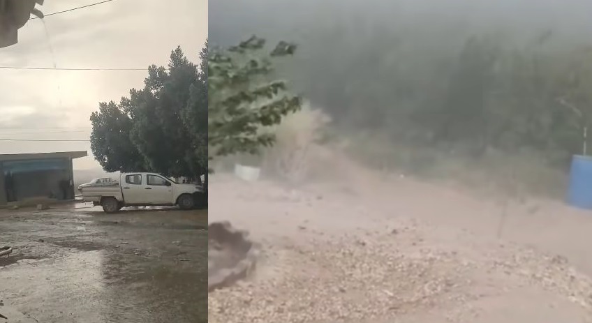 الان/ انقطاع في حركة السير في هذه الجهات و امطار غزيرة 