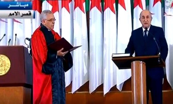 عبد المجيد تبون يؤدي اليمين رئيسا للجزائر