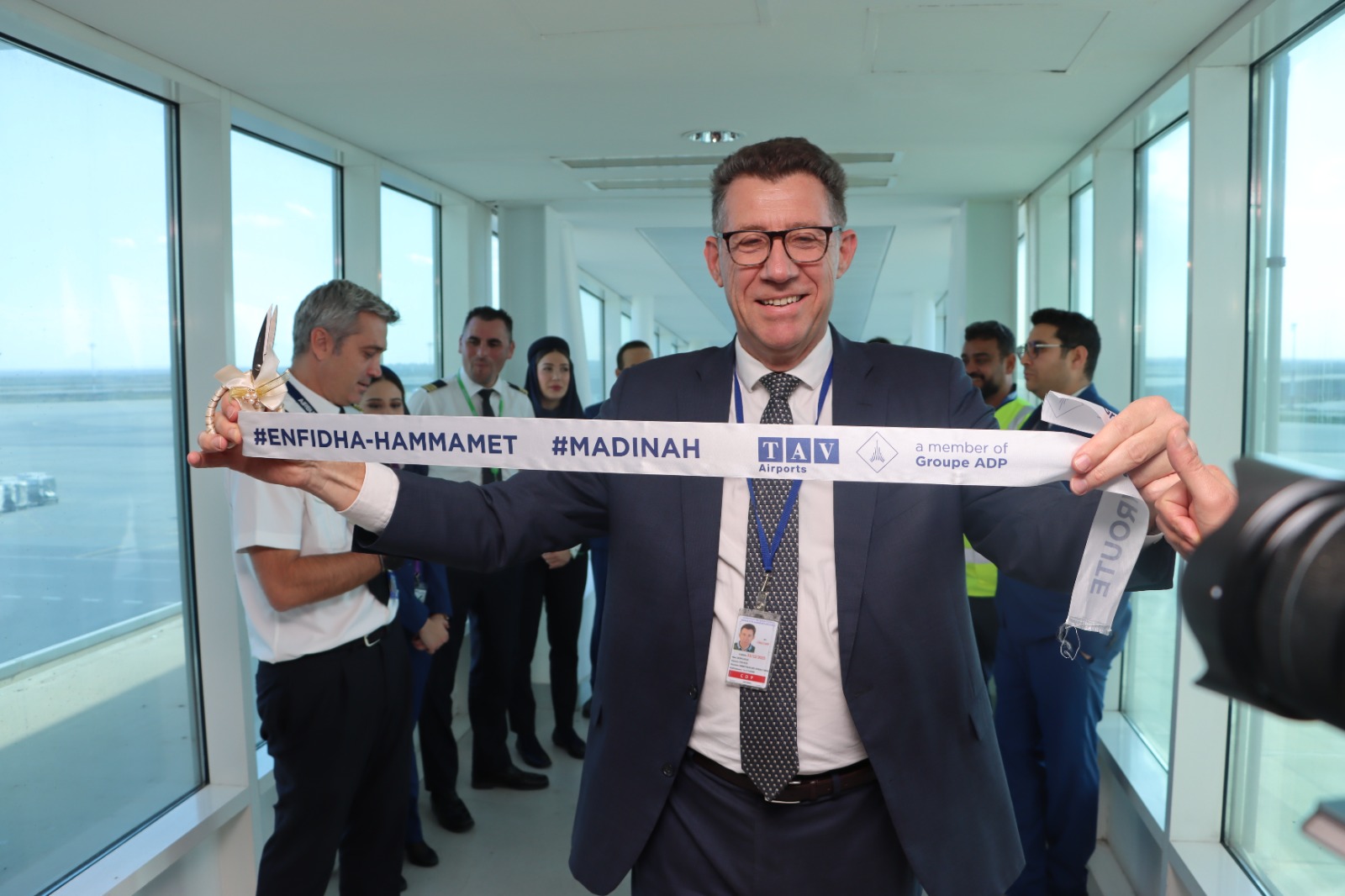 "تاف تونس" تُدشّن أول رحلة تربط بين مطار النفيضة-الحمامات ومطار المدينة المنورة /صور