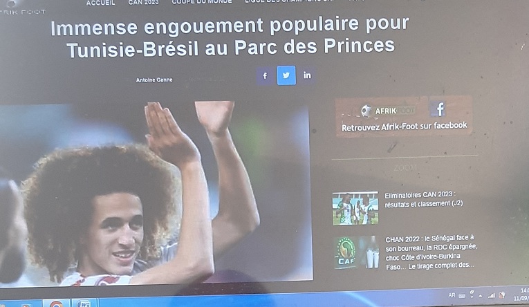 صحيفة فرنسية : حماس شعبي كبير للقاء تونس والبرازيل في حديقة الأمراء والتذاكر بيعت في ساعات