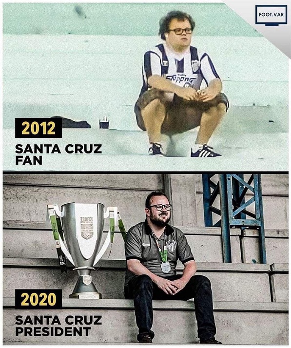 البرازيل : ما قصة هذا المشجّع " الكبير "  والصحافي الذي أصبح  بعد 8 سنوات رئيسا لناديه ؟