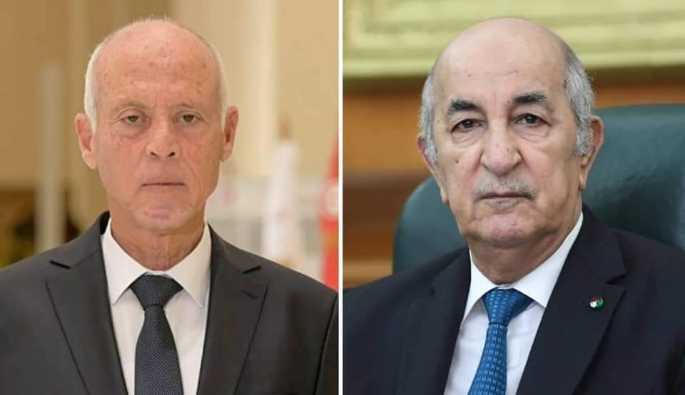 رئيس الجزائر يطمئن على الحالة الصحية للرئيس سعيد