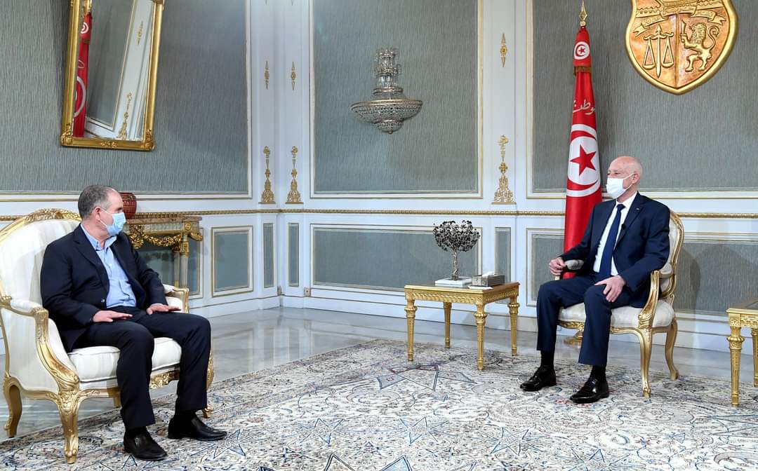 سعيد يستقبل الطبوبي ويؤكد تمسكه بموقفه من التحوير الوزاري