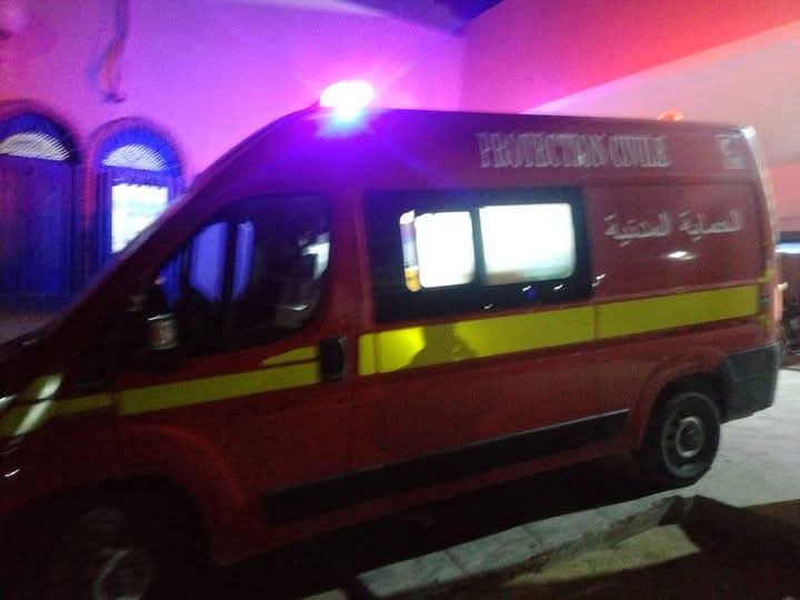حادث مرور بين شاحنة خفيفة وسيارة...