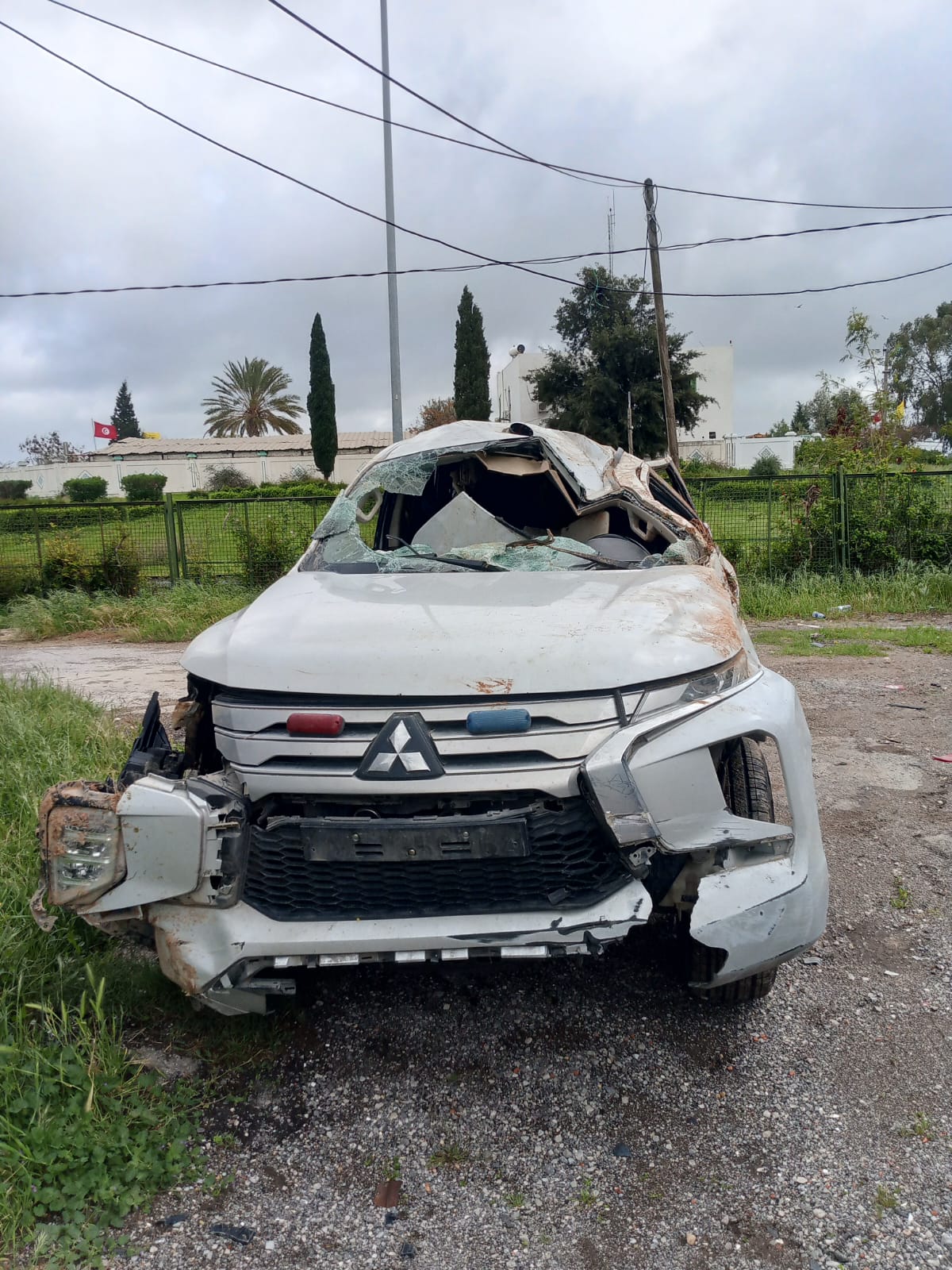 حادث خطير لسيارة أمنية ووفاة السائق