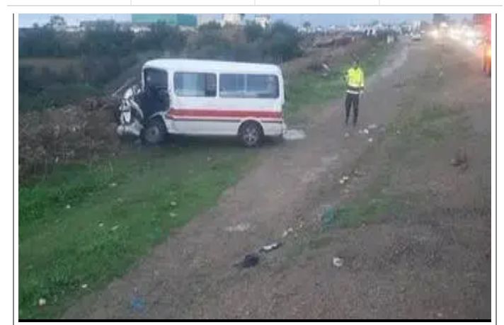 صباح اليوم/ حادث اصطدام سيارة اجرة "لواج" بشاحنة خفيفة في الجديدة