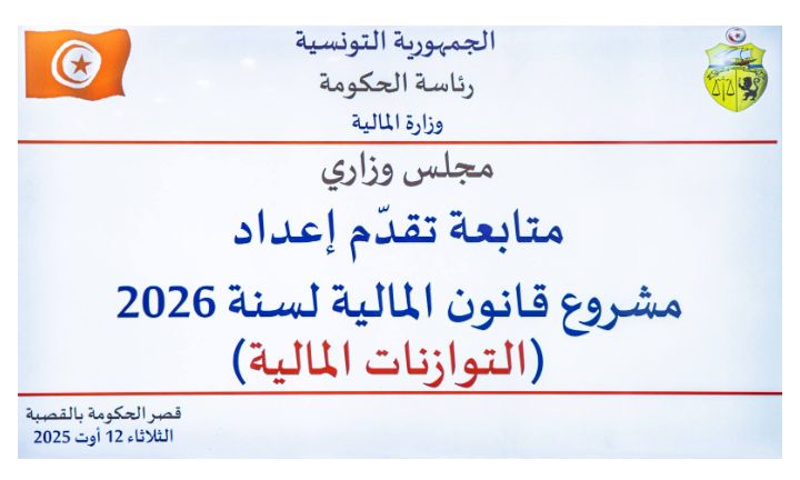 مجلس وزاري يناقش التوازنات المالية لمشروع قانون المالية لسنة 2026