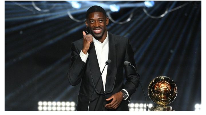 سادس فرنسي يفوز بها..ديمبيليه يتوج بالكرة الذهبية