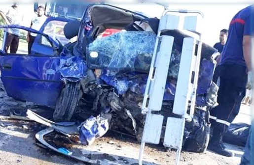 القيروان هذا الصباح : سيارة تهريب سائقها سكران تتسبّب في موت 4 أفراد من عائلة واحدة