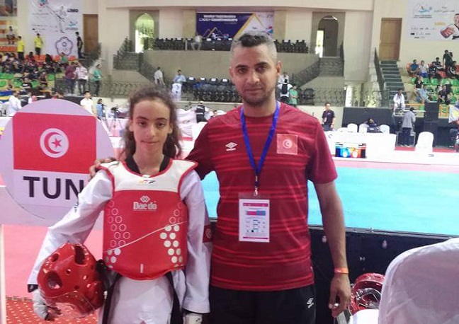 كريمة الغليظ تفوز بالميدالية البرونزية في البطولة العالمية للتايكواندو بشرم الشيخ