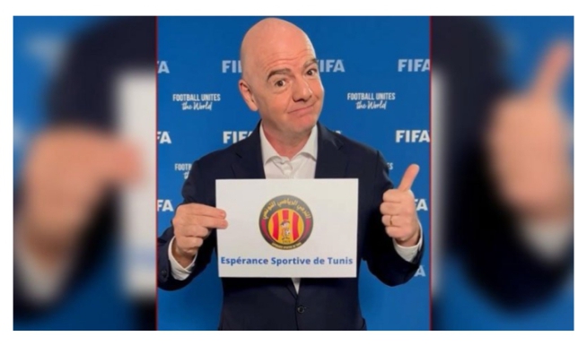 رئيس الفيفا يعرب عن اعجابه بجمهور الترجي:هو استثنائي والفريق كتب التاريخ في المونديال