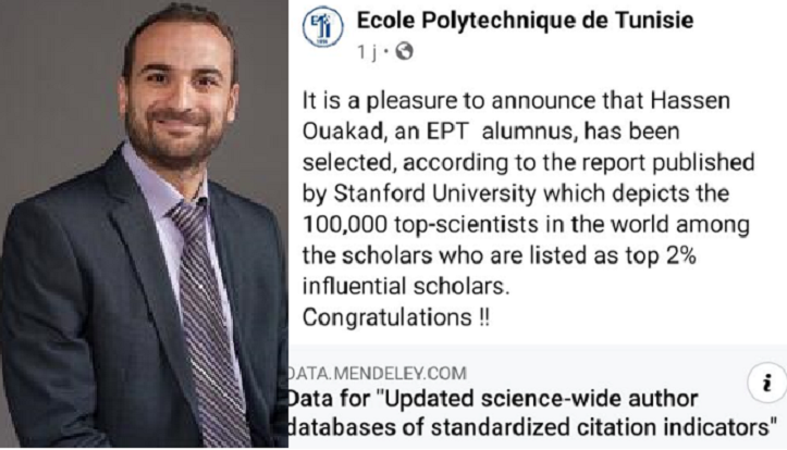 كفاءات يستفيد منها غيرنا : التونسي حسّان وقّاد ضمن قائمة أفضل 100 ألف باحث في العالم