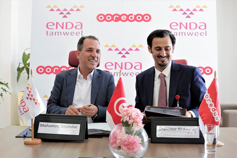 توقيع اتفاقية شراكة بين Ooredoo تونس و  Enda Tamweel