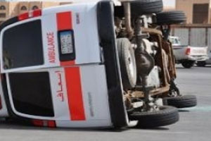 سيدي بوزيد : انقلاب سيارة إسعاف يسفر عن وفاة 3 أشخاص وإصابة 3 آخرين