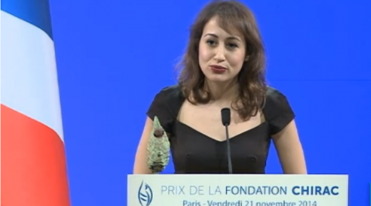المدونة أميرة اليحياوي تتحصل على جائزة مؤسسة جاك شيراك 