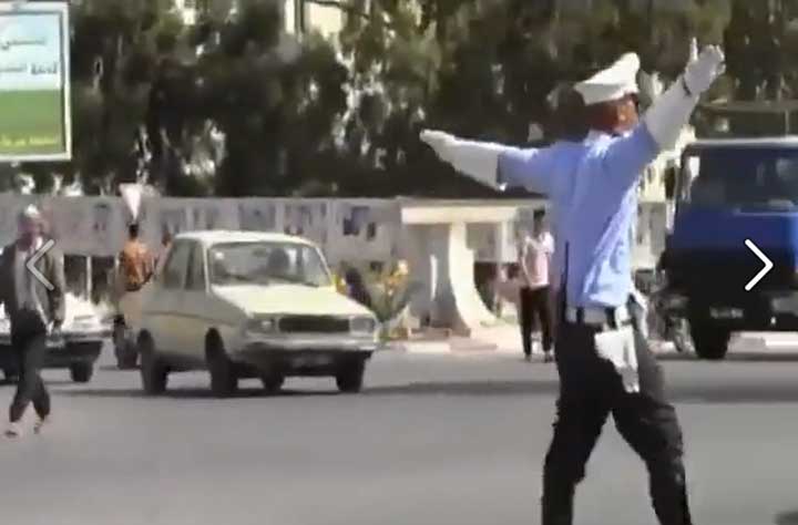 عون مرور متميز يستعمل أحدث الطرق بولاية مدنين 