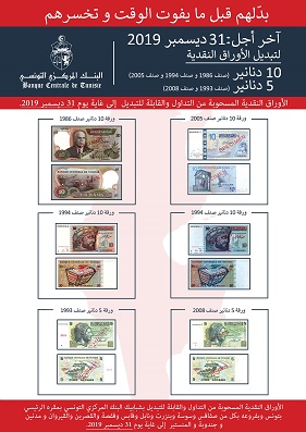 آخر أجل لتبديل الأوراق النقدية