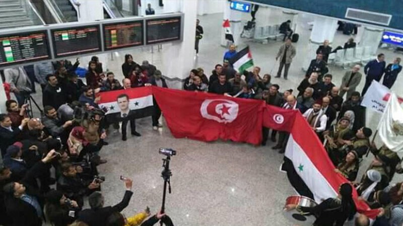 صور بشّار الأسد في مطار الحبيب بورقيبة بالمنستير
