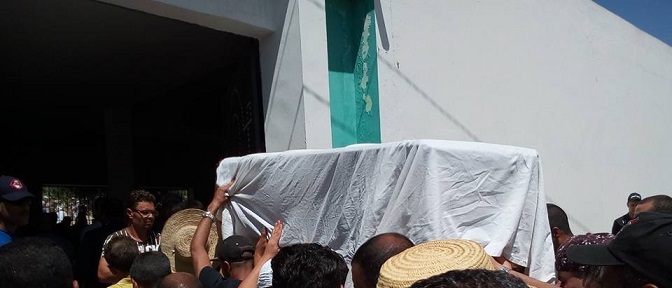 بنزرت : تشييع جثمان الوكيل أول بأمن رئيس الجمهورية منذر النعيمي وثلاثة من اسرته