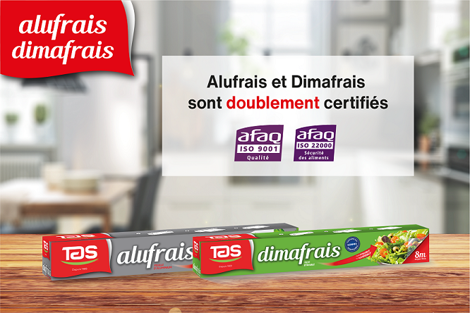 العلامات التجارية ALUFRAIS و DIMAFRAIS تتحصل على شهادات المواصفات العالمية