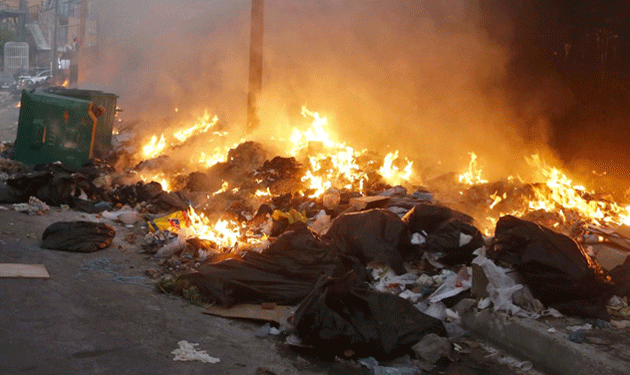 تطاوين: اندلاع حريق بمصب الفضلات 