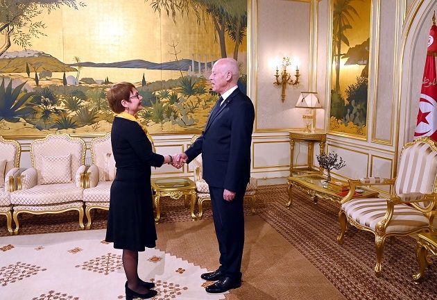 رئيس الجمهورية يستقبل رئيسة البنك الأوروبي لإعادة الإعمار والتنمية 