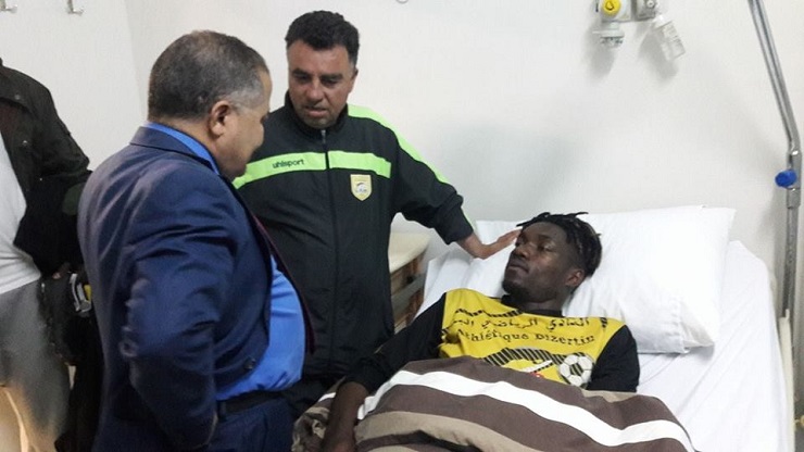 والي بنزرت يطمئنّ على الحالة الصحية للاعب جاك ميدينا