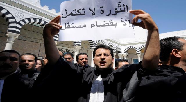 وقفة احتجاجية للقضاة