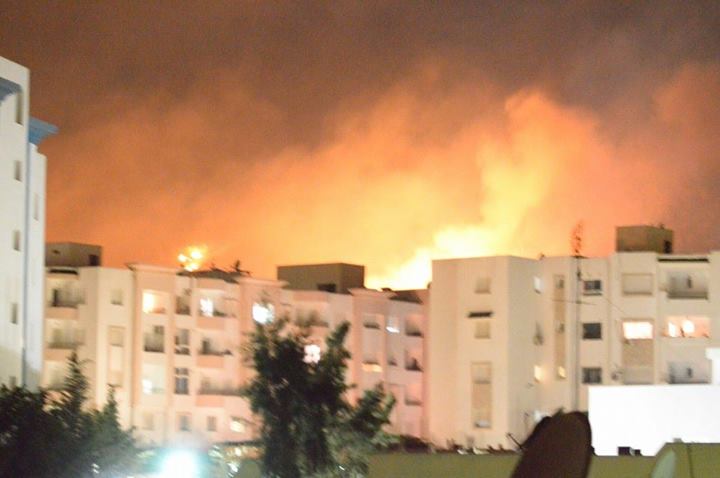 السيطرة على حوالى 90 بالمائة من الحريق الثانى في منتزه النحلي