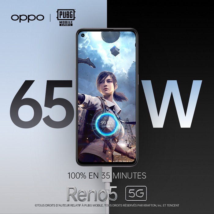 اختيار سلسلة OPPO Reno 5 كشريك رسميّ لمنصّة PUBG MOBILE Esports