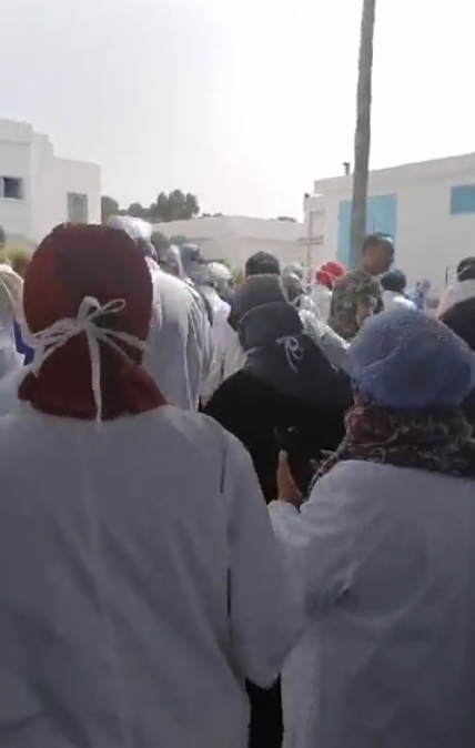 سوسة : تحركات احتجاجية للإطار الشبه الطبي بمستشفيات الجهة