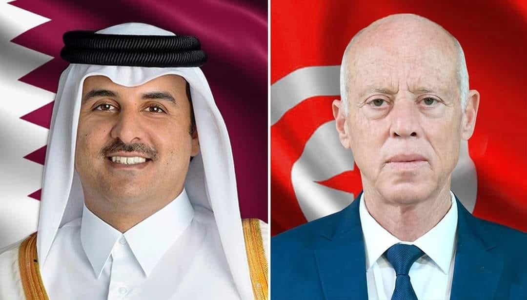رئيس الدولة يقدم التهاني لأمير دولة قطر بمناسبة اختيار أعضاء مجلس الشورى