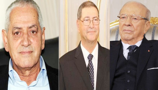 لقاء بين قائد السبسي والصيد والعباسي