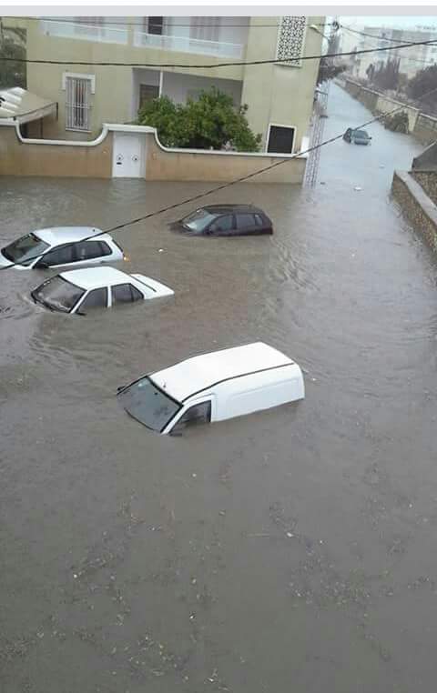 بالصور : سوسة تغرق في الأمطار !