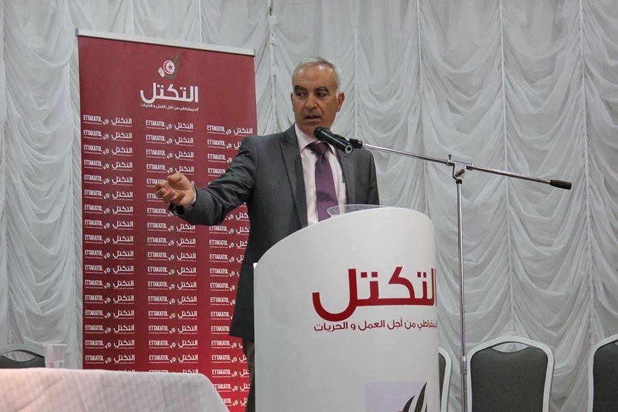 حزب التكتل يعلن عن برنامجه الانتخابي في الحمامات 
