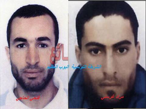 صور للعناصر الارهابية المشاركة في الهجوم المسلح على منزل وزير الداخلية