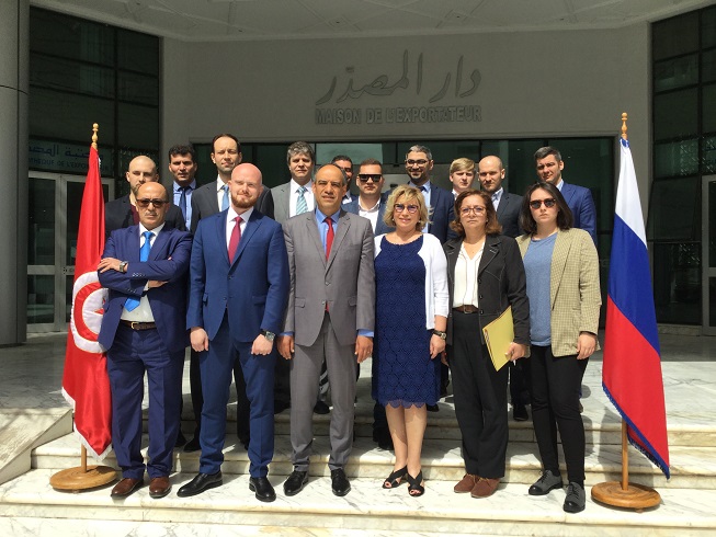 وفد اقتصادي روسي يزور مركز النهوض بالصادرات : رغبة ملحة في مزيد تعزيز التعاون الاقتصادي بين البلدين