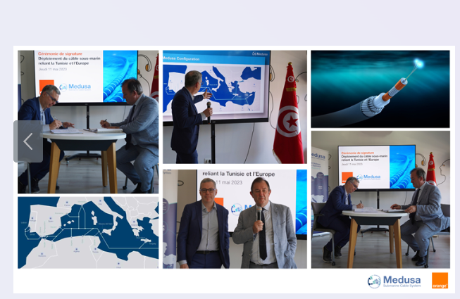 تفاصيل توقيع اتفاقية بين أورنج تونس وMedusa Submarine Cable System