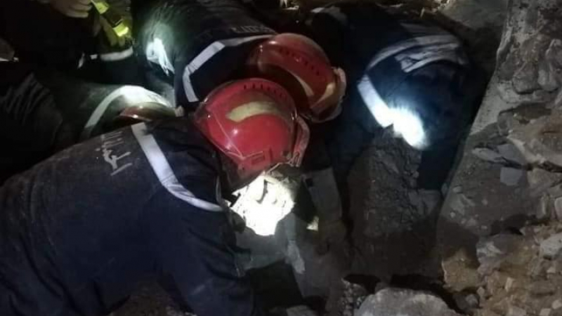 متابعة إنهيار مقطع حجارة بالنفيضة: انتشال جثّة العامل الثاني