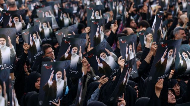انطلاق مراسم تشييع جثامين الرئيس الإيراني ومرافقيه