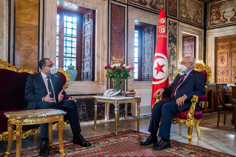 الغنوشي يستقبل المشيشي قبل عقد الجلسة العامة